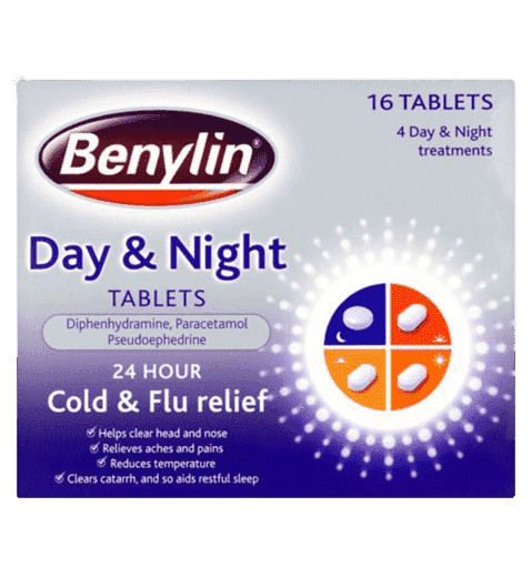 Benylin Day and Night Tablet 16's