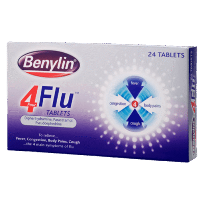 Benylin For Flu Tablets 24s