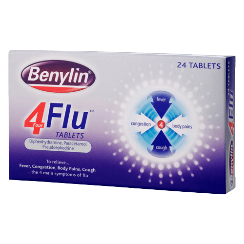 Benylin For Flu Tablets 24s