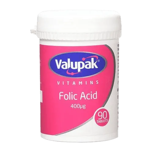 Valupak Folic Acid 400 mcg