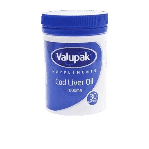 Valupak Cod Liver Oil 1000mg 30's.