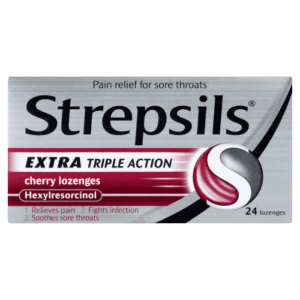 Strepsils Extra Triple Action Cherry 24's
