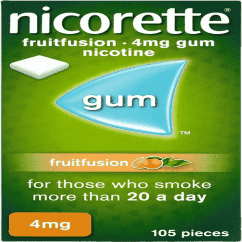 Nicorette Fruit Fusion 4mg gum 105's