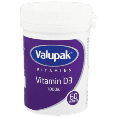 Valupak Vitamin D3 1000IU 60'S