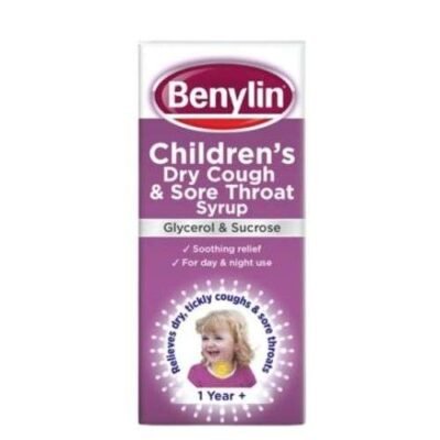 Benylin Children Dry Cough and Sore Throat Syrup 125ml