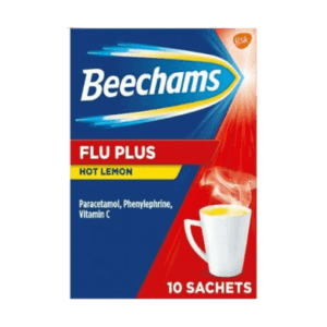 Beecham Flu Plus Satchets Hot Lemon 10's