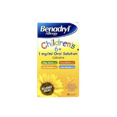 Benadryl Allergy Children’s 6+Solution