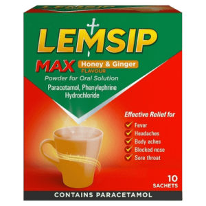 Lemsip Max Fusions Honey & Ginger 10`s