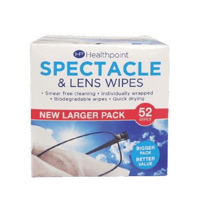 Healthpoint Spectacle Wipes 52's