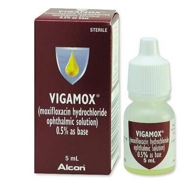VIGAMOX 0.5% EYE DROPS 5ML