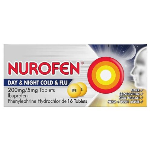 NUROFEN COLD AND FLU DAY AND NIGHT RELIEF 16S