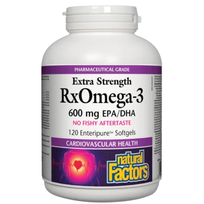 Natural Factors Extra Strength RXOmega-3 600mg EPA/DHA