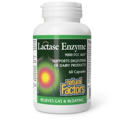 Natural Factors Lactase Enzyme 9000 FCC ALU