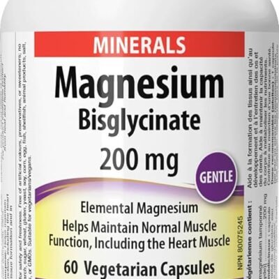 Webber Naturals Magnesium Bisglycinate 200mg 60 Caps
