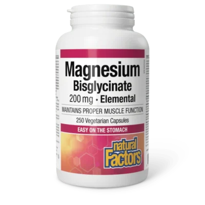 Natural Factors Magnesium Bisglycinate 200mg