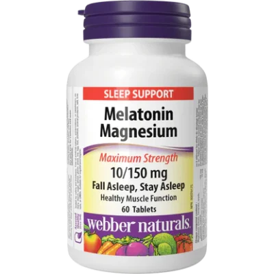 Webber Naturals Melatonin Magnesium 10/150mg