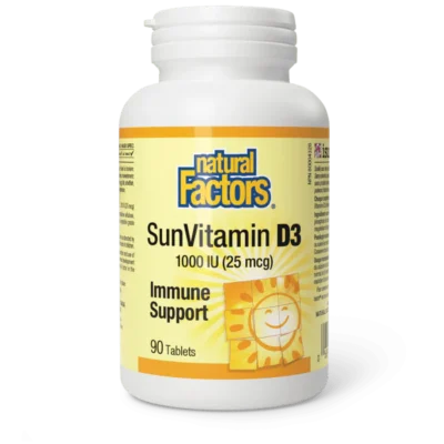 Natural Factors SunVitamin D3 1000IU (25mcg)