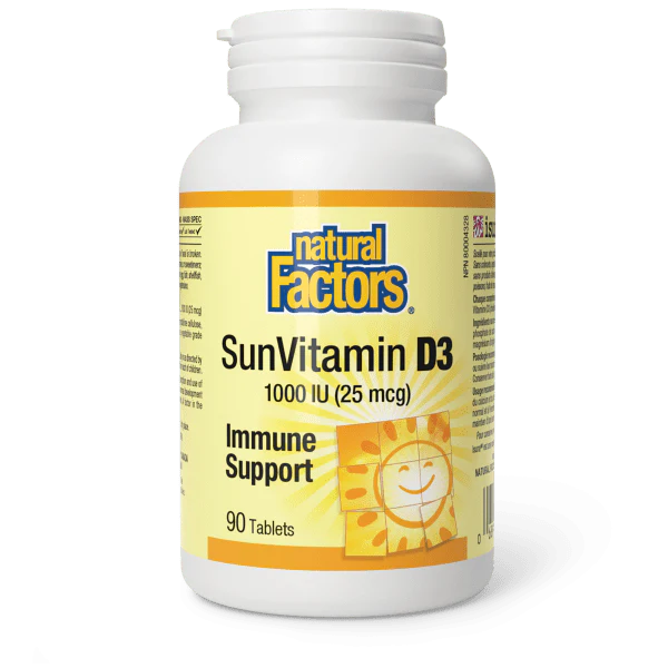 Natural Factors SunVitamin D3 1000IU (25mcg)